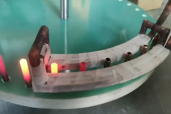 旋轉式簡易工裝在線退火設備,高頻退火機棒料線材退火熱處理