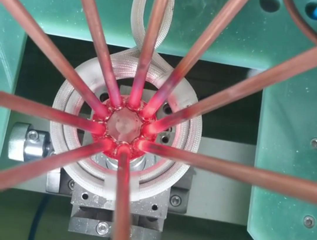 分液器高頻感應焊接,多工位高頻釬焊設備,省時省力省人工