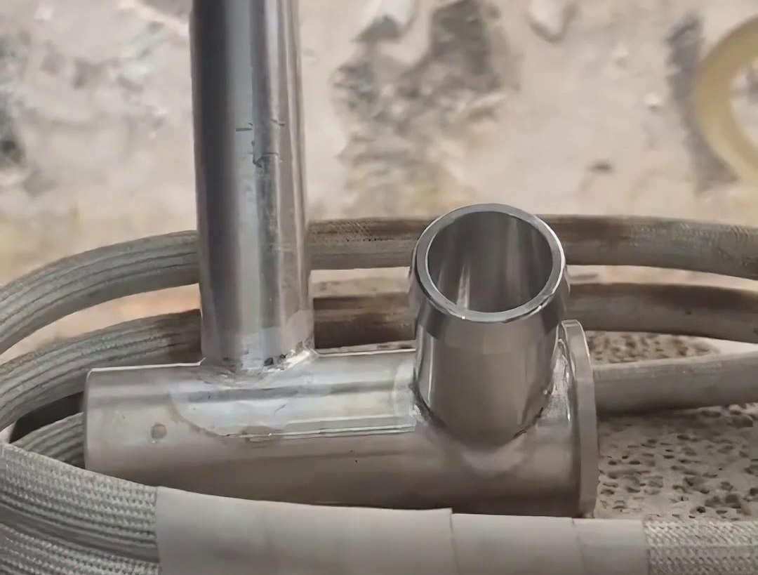 汽車空調管路鋁壓板,鋁管鋁件感應焊接用高頻焊機